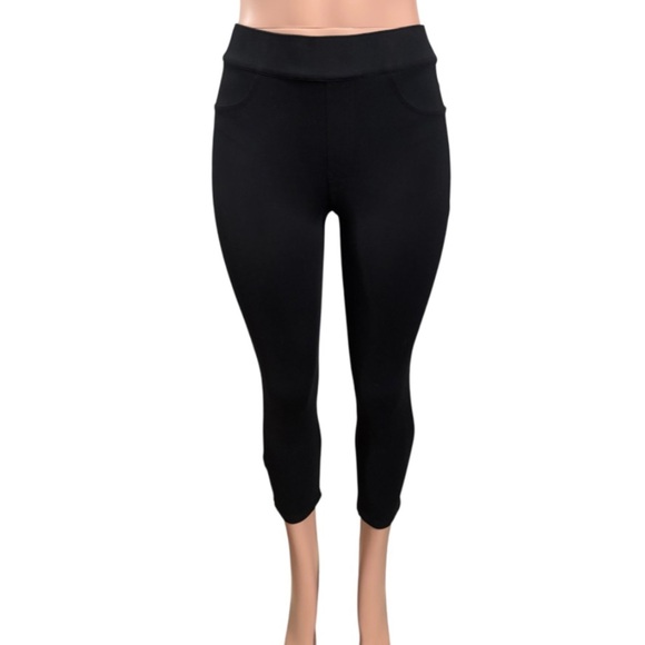 SPANX Women’s Black Cropped Pockets Leggings - Picture 3 of 15